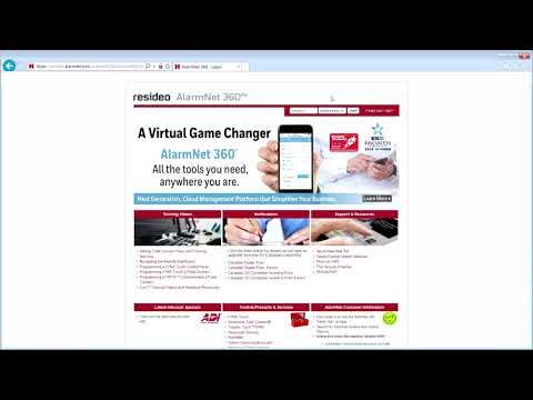 Accessing and Navigating AlarmNet 360