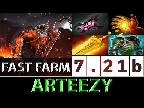 Arteezy [Lifestealer] Fast Farm 864 GPM CN Ranked ► Dota 2 7.21b