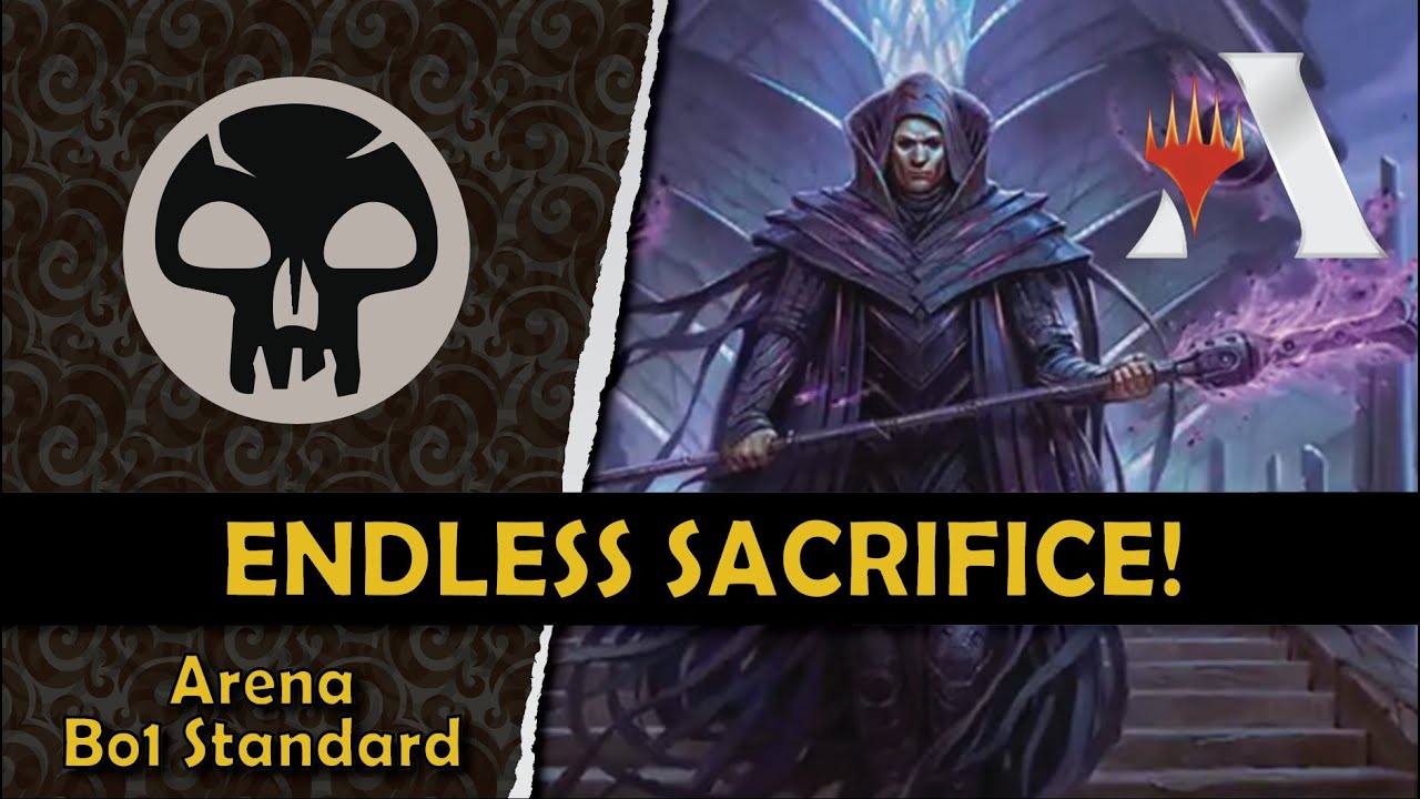 Instant win Combo - THE LOOP OF  VICTORY 💀 Mono Black Sacrifice. #mtgarena #mtg #standard