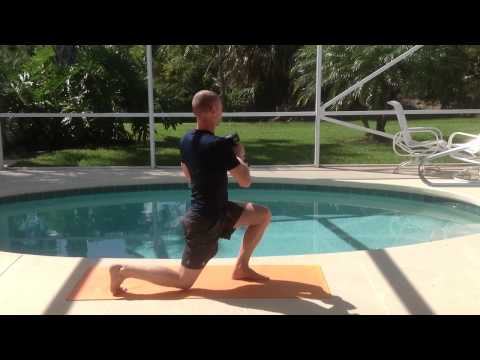 Dumbbell Lunge and Rotation