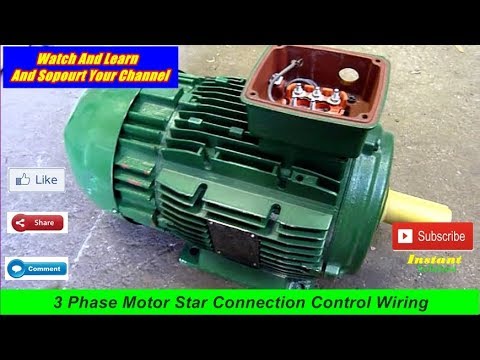 Motor Starter Wiring ! With Start Stop Push Switch Control Connection ! In Hindi Urdu Video