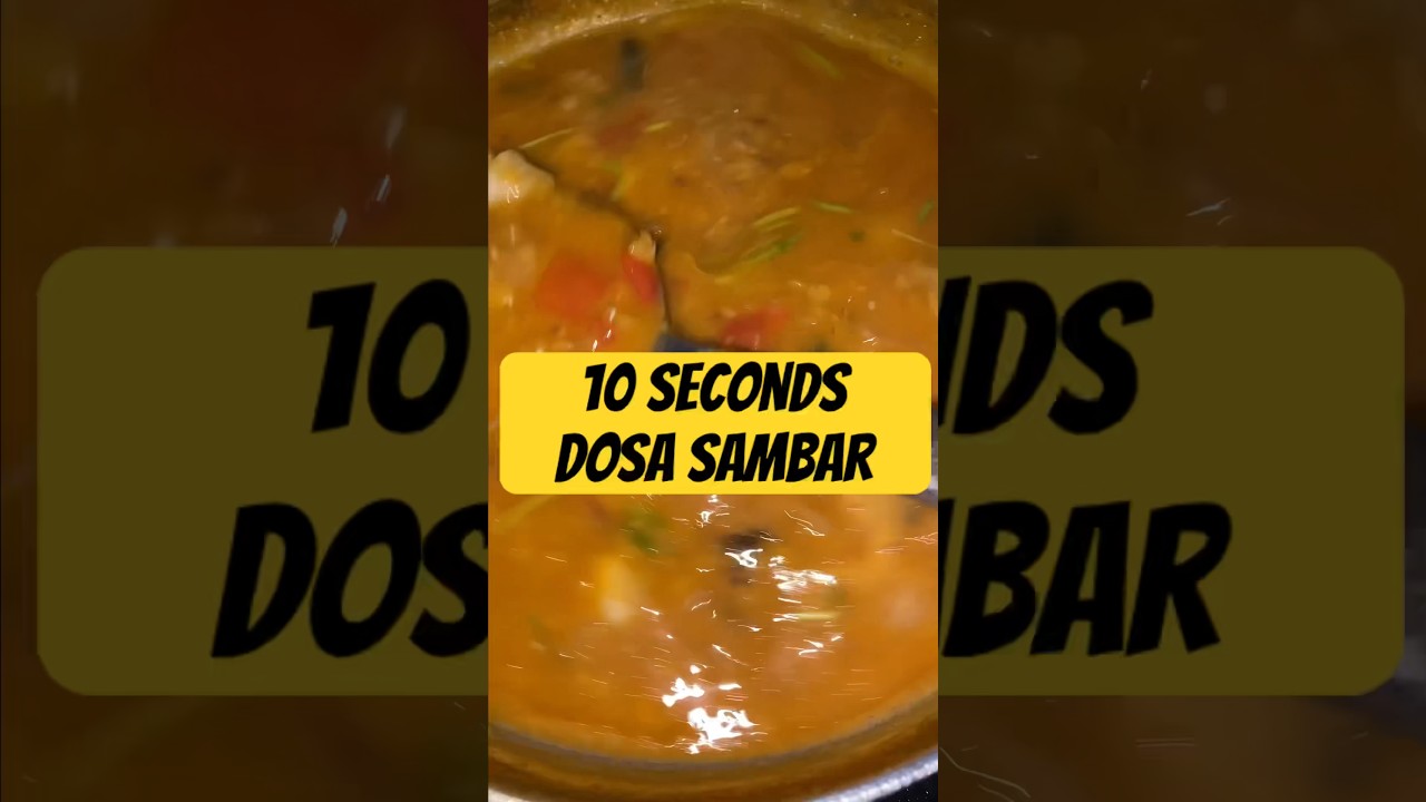 Moms special series | Dosa Sambar by seconds cooking | Easy sambar recipe