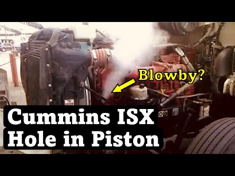 Blown Cummins | ISX Hole in Piston - Epic Amounts of Blowby!