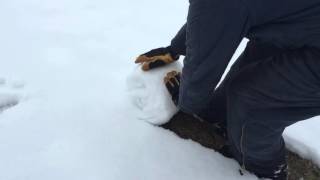 How to properly clear a path in the snow...