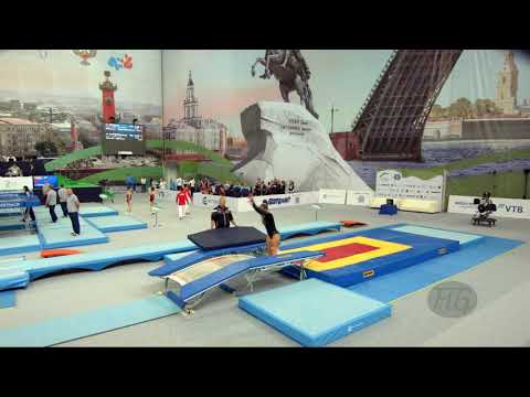 DIBB Bronwyn (NZL) - 2018 Trampoline Worlds, St. Petersburg (RUS) - Qualification Double Mini R2