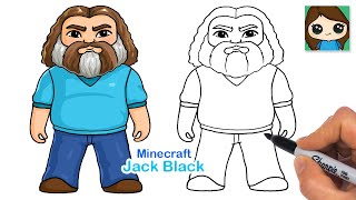 How to Draw Steve from Minecraft | Jack Black