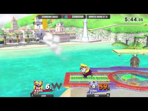 Showdown Sm4sh #3 - Winner Ro16: TwicH (Sonic) vs Lucien (Wario)