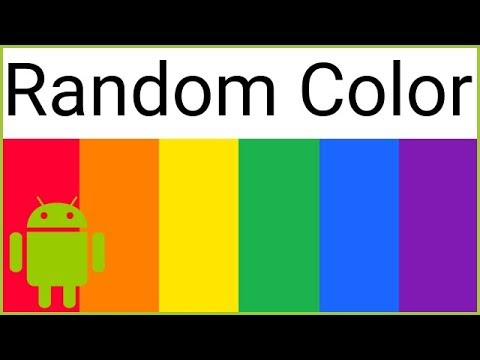 Generate a Random Color on Button Click Android Studio Tutorial