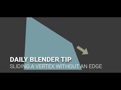 Daily Blender Secrets - Sliding Vertices to where there's no edge
