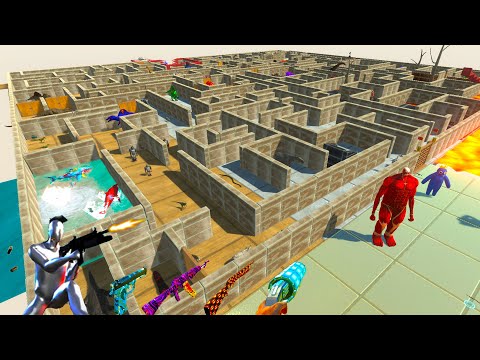 FPS AVATAR SAVES his GIRL FROM A DEADLY DINOSAURS MAZE - ARBS