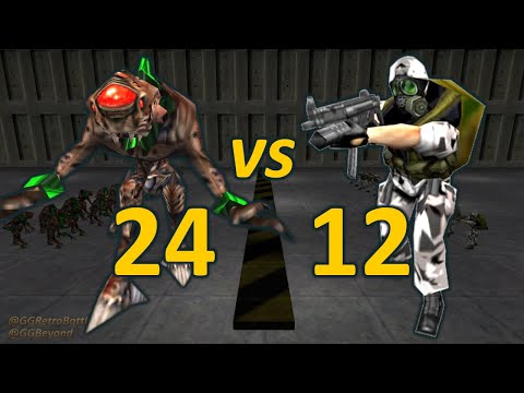 24 Vortigaunts vs 12 Grunts - Half-Life Retro Battles