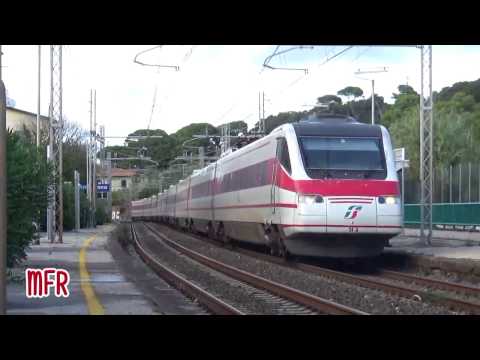 ETR 460 24 PENDOLINO in LIVREA D'ORIGINE con il FRECCIABIANCA MILANO - ROMA ad ANTIGNANO (LI).