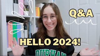 Hello 2024! 👋 | Q&A, starting 2nd semester, Madonna concert