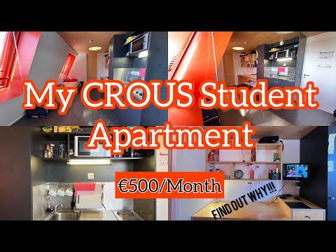 17m2 CROUS STUDENT APARTMENT TOUR In France | Expat in France