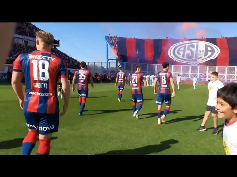 Recibimiento desde adentro | San Lorenzo v huracan | Copa de la Liga 2023