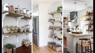 13 IDEAS DE REPISAS CON ESTILO QUE PUEDES HACER TU MISMA PARA GANAR ESPACIO EN TU COCINA