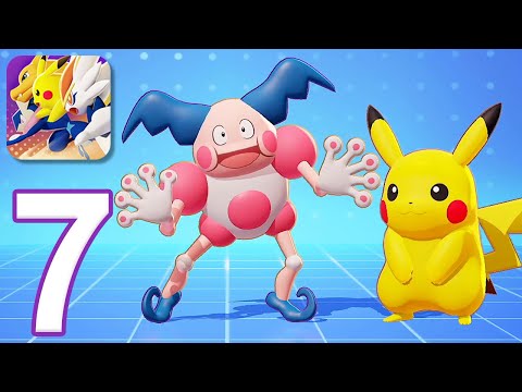 Pokemon Unite Mobile - Gameplay Walkthrough Part 7 - Ranked: Mr. Mime and Pikachu (iOS, Android)