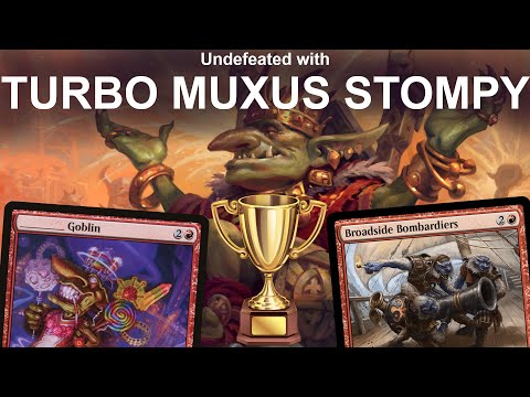 GOBLIN 'EM UP! Legacy Turbo Muxus Goblin Stompy. Sticker "Mind Goblin." Undefeated 5-0 Trophy MTG