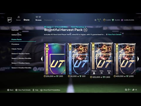 BOUNTIFUL HARVEST PACK - FC 26 ULTIMATE TEAM STORE PACKS (FC 26: PART 201)