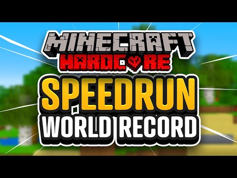 Minecraft Hardcore, but it's a World Record Speedrun