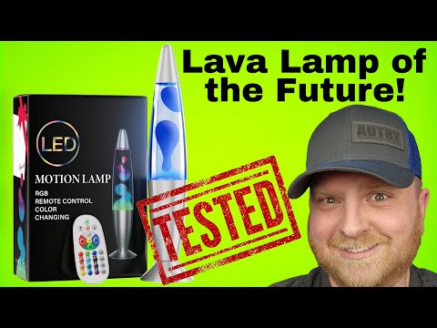Color Changing Lava Lamp Review: 17 LED Colors & Remote Control