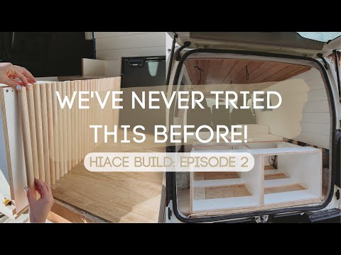 4X4 TOYOTA HIACE BUILD Ep. 2 | Trying something we've never done in a van build before