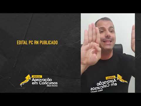 EDITAL PC RN PUBLICADO 😱😱