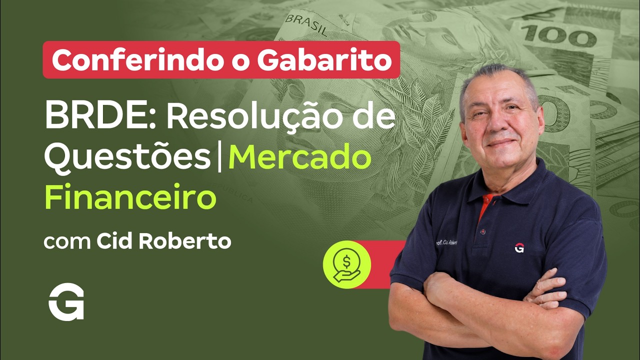 Conferindo o Gabarito | BRDE: Resolução de Questões  | Mercado Financeiro