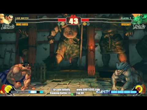 Arcade Infinity SF4 Ranbat 1.5 Losers Semifinal - Mike Ross (EH) vs Viscant (BL/SA)
