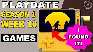 Playdate - Season 1 Week 10 Games Review - Hunting Big Foot!