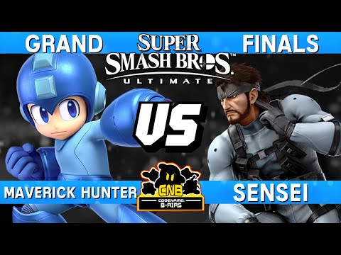 Smash Ultimate Tournament Grand Finals - Maverick Hunter (Mega) vs Sensei (Snake) - CNB 200