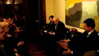 Tikšanās ar LR Ministru Prezidentu Valdi Dombrovski Stokholmā 120208 2. daļa
