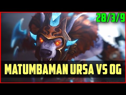 Liquid.MATUMBAMAN Godlike Ursa 28Kills vs OG @ Defense DOTA 2