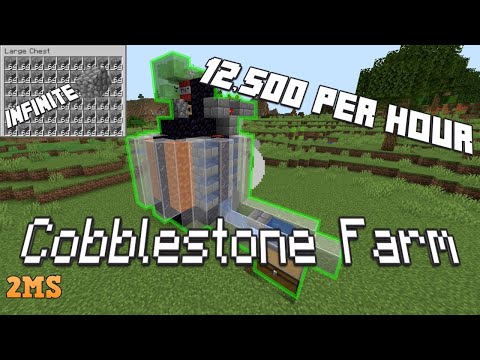 2ManySkillz - Simple Automatic Cobblestone Farm | Minecraft 1.19