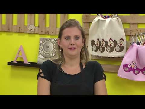 Ateliê na TV   Porta talher de Juta   Tatiana de Freitas e Vanessa Fernandes