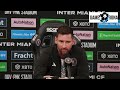 Messi first Inter Miami press conference with English subtitles.