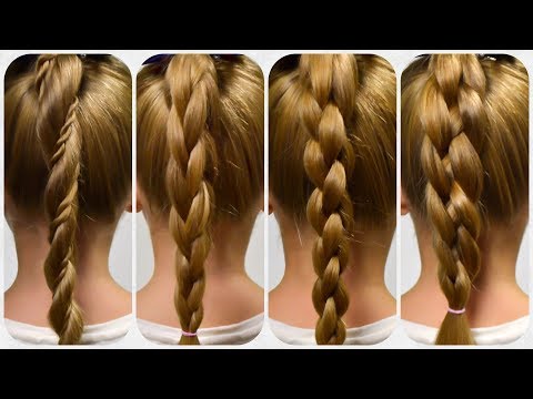 4 BASIC 3D BRAIDs ✿ HOW TO BRAID FOR BEGINNERS ( Braid Tutorial #2)