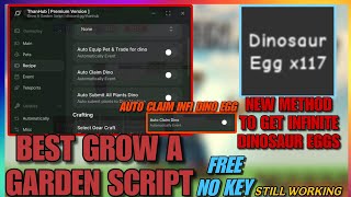[NEW UPD👨‍🍳] Best Grow a Garden ThanHub Script *No Key* // Get Infinite Dino Egg, Instant Claim Dino