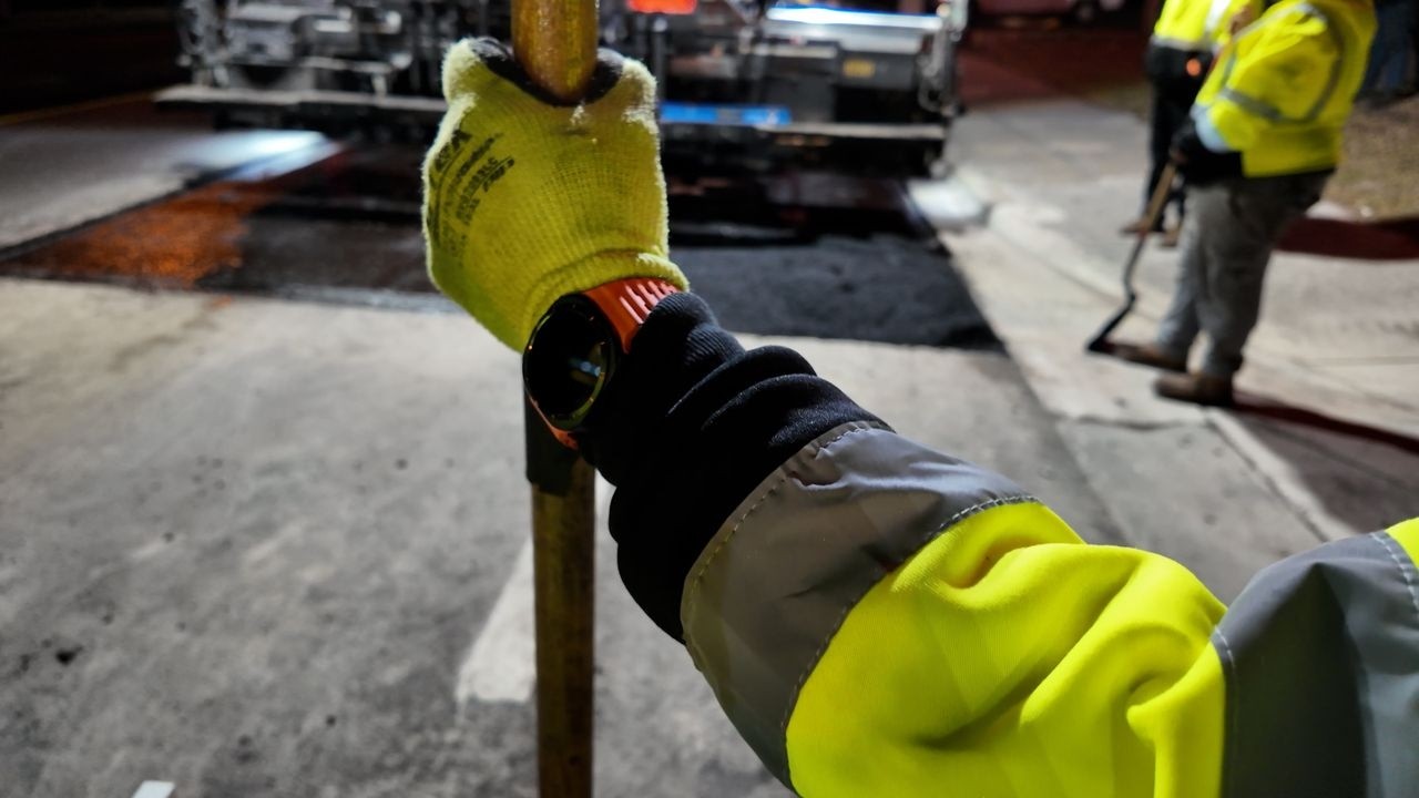 Field validation video: Samsung Galaxy Watch wearable alerting system in live roadside work conditions