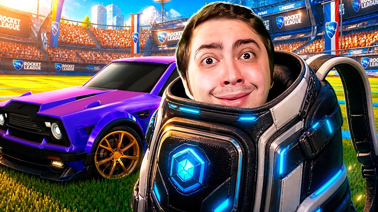 IA JOGAR SOLO MAS ACABEI CARREGADO! - ROCKET LEAGUE