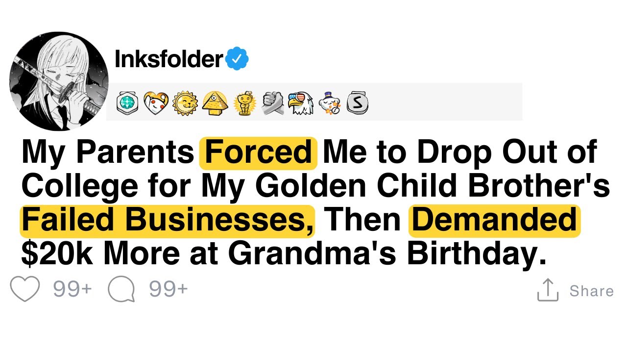 My Parents Forced Me to Drop Out of College for My Golden Child Brother's Failed Businesses, Then...