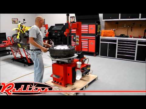 TC950 Tire Changer Demonstration by RedlineStands.com