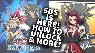 5Ds IS HERE! How to Unlock 5Ds and NEW Cards! Yu-Gi-Oh! Duel Links