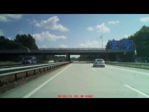 Autobahn 27 Bremerhaven Richtung Bremen (von Bremen-Überseestadt nach Bremen-Vahr)