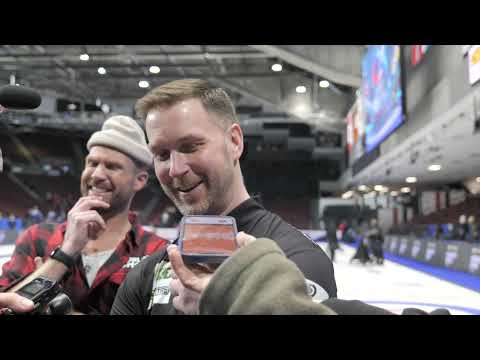 Media Scrum - Final - 2023 BKT Tires & OK Tire World Men’s Curling Championship