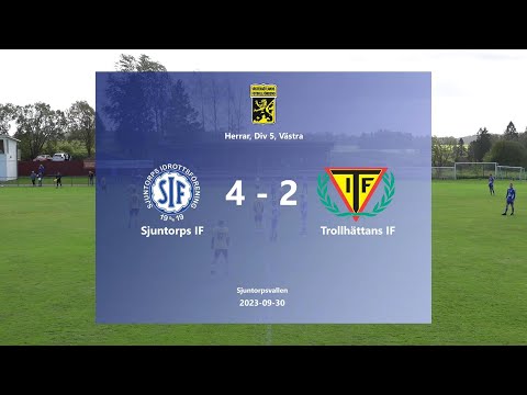 230930 Sjuntorps IF - Trollhättans IF, Höjdpunkter