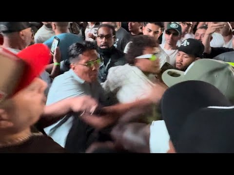 Keyshawn Davis Vs Vargas Dynasty Almost Spark A Brawl At Crawford Vs Madrimov Esnews Boxing