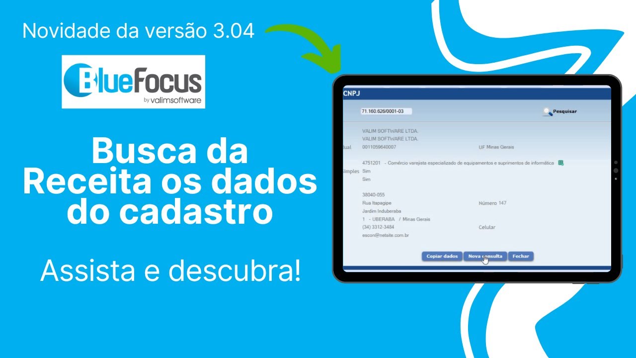 Novidade BlueFocus 3.04: Cadastro ágil de pessoas jurídicas!
