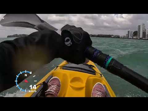 Very windy day - Scupper Pro with the speedometer on