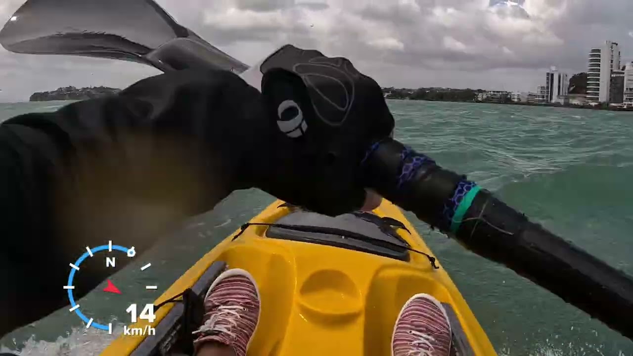 Very windy day - Scupper Pro with the speedometer on